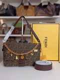 Fendi shoulder bag in brown