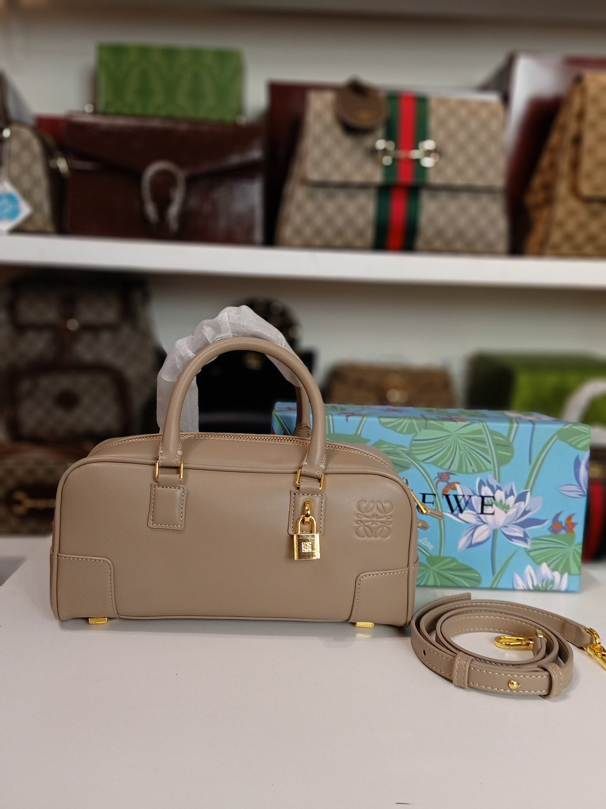 Loewe bag small size in beige