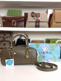 Loewe bag small size in olive green
